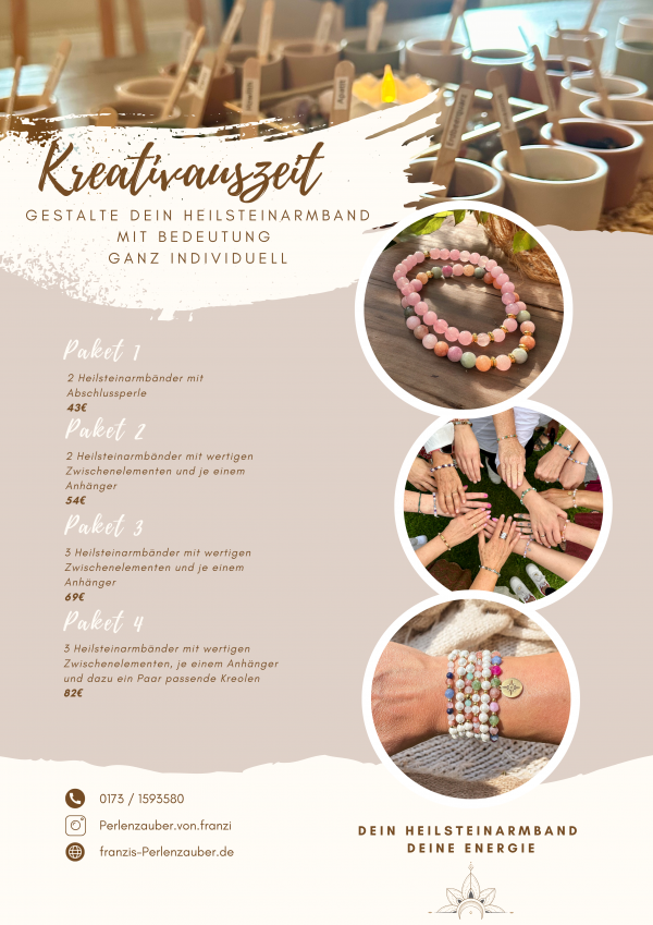 Perlenworkshop, Jungengesellenabschied, Geburtstagsfeier